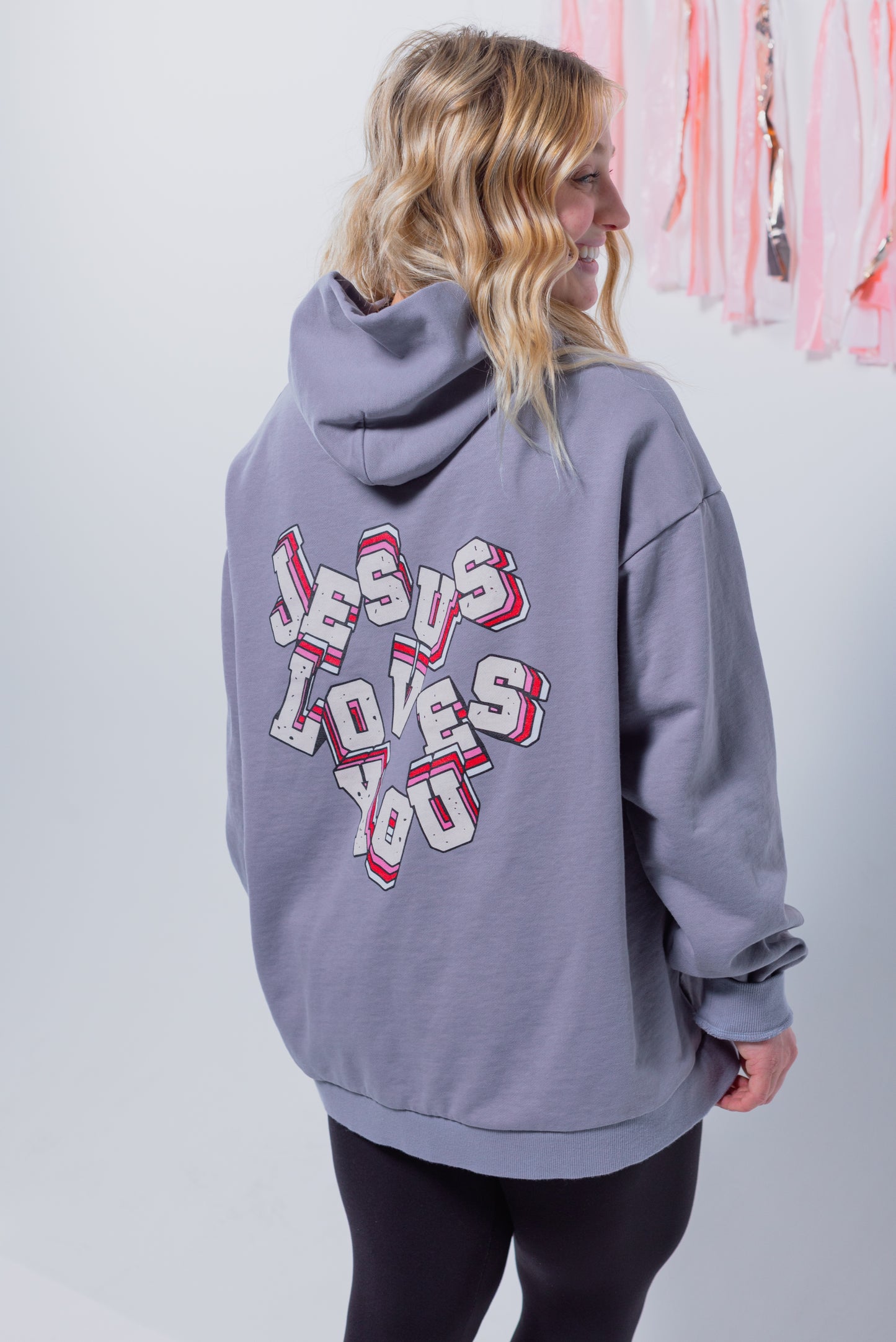 "Jesus Loves You" Oversized Hoodie